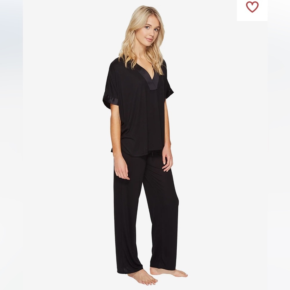 NEW NATORI CONGO DOLMAN KIMONO BLACK 2PC PJ SET - Picture 10 of 14